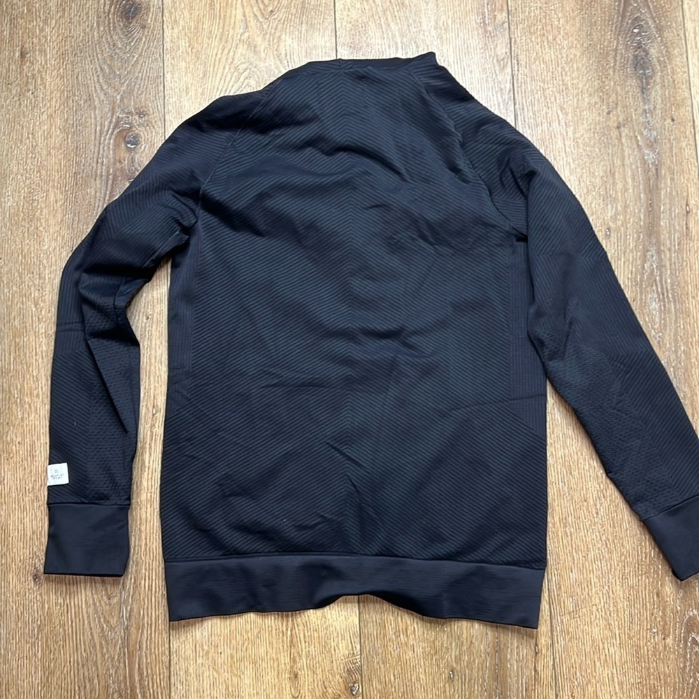 Adidas x Reigning Champ Black Ribbed Hoodie Size M - Picture 2 of 8